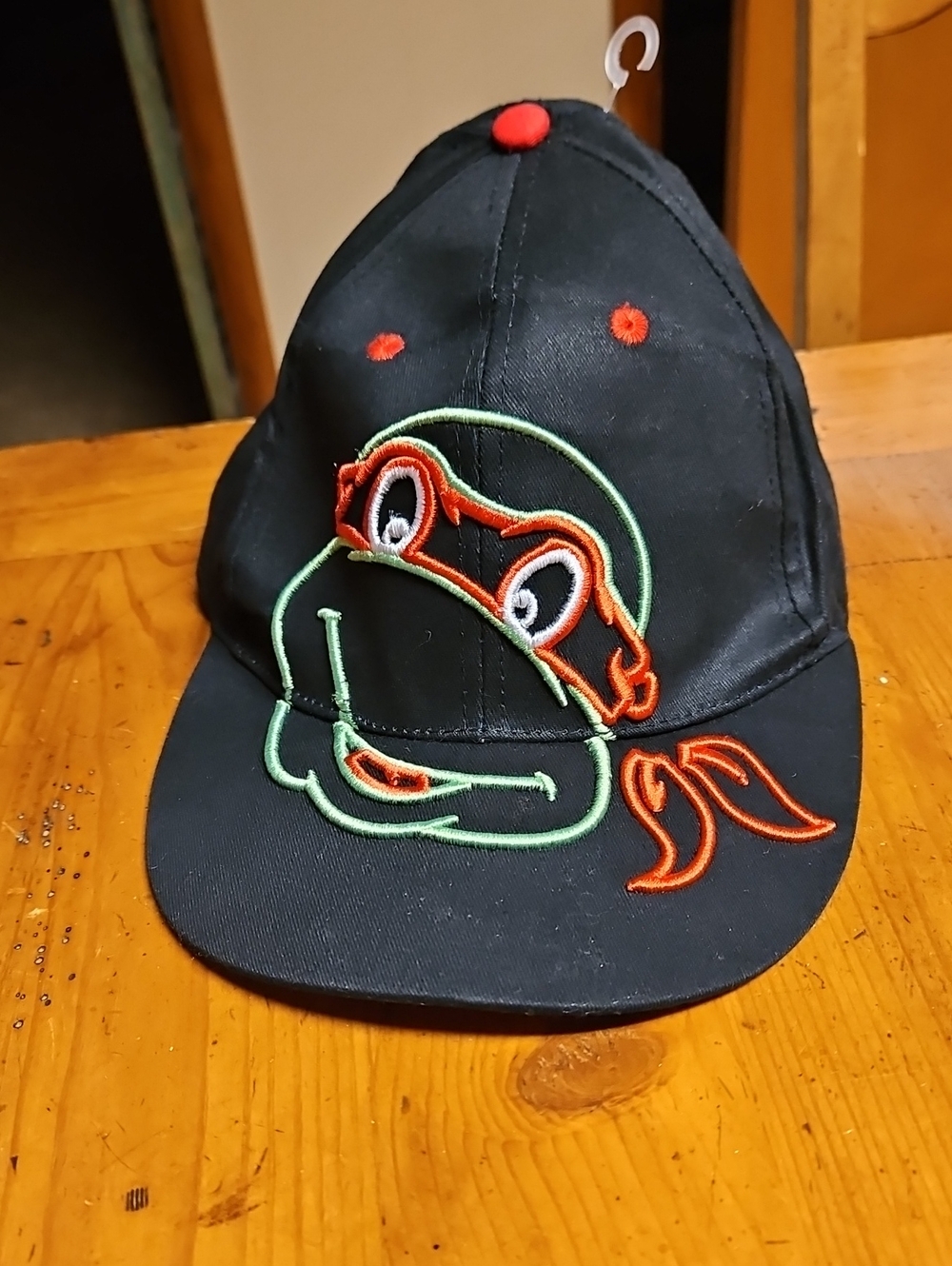 Nickelodeon Black Cap with Bright Orange Label
